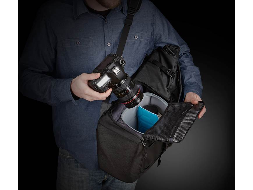 Thule TCDK-101 Covert DSLR Rolltop Backpack — protects camera