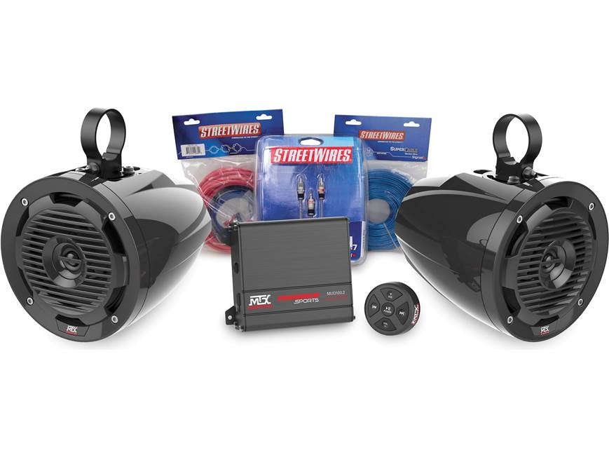 MTX BORVKIT1 Bluetooth® tower speaker/amplifier package at Crutchfield