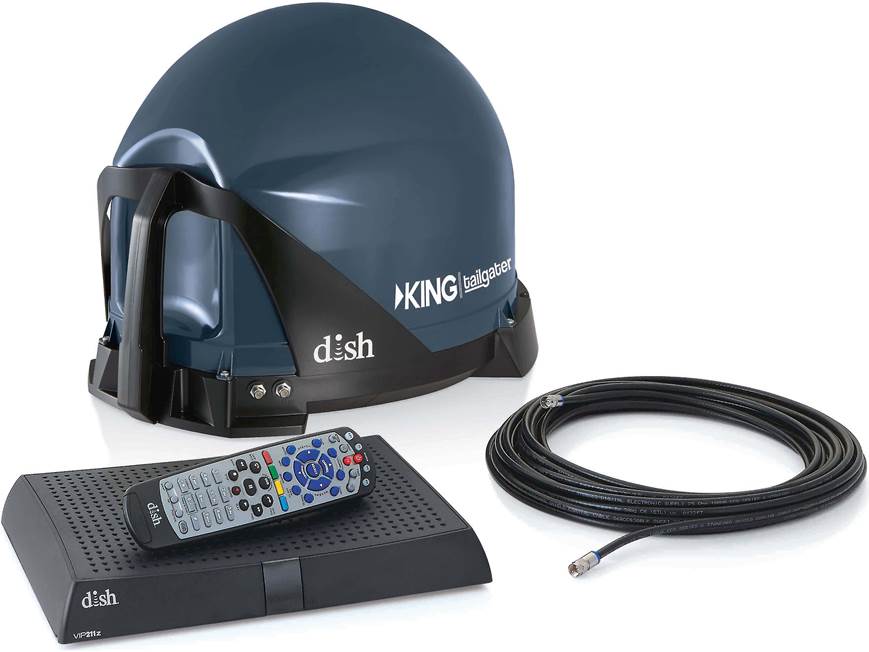 DISH VQ4510 Tailgater Receiver and portable DISH satellite antenna