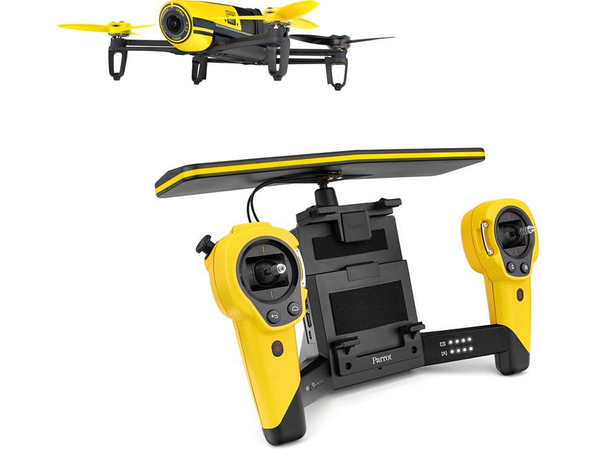 Parrot Bebop Drone Skycontroller Bundle (Yellow) Quadcopter with
