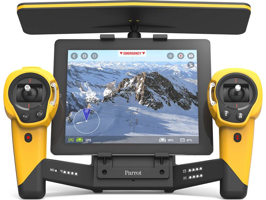 Parrot Bebop Drone Skycontroller Bundle (Yellow) Quadcopter with