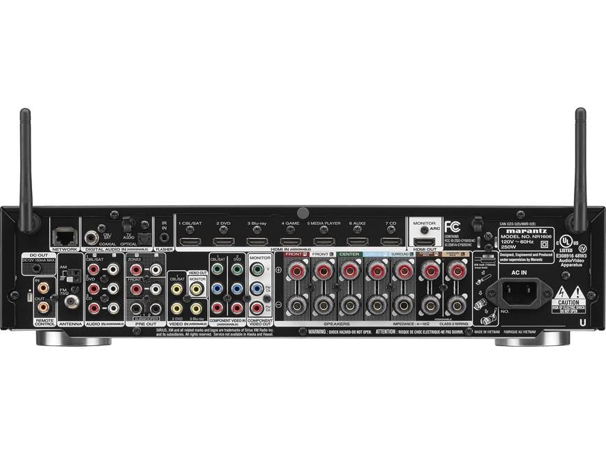 現状品 Marantz マランツ NR1606 AVアンプ リモコン付 Marantz NR1606 7.2-channel home theater receiver with Wi-Fi