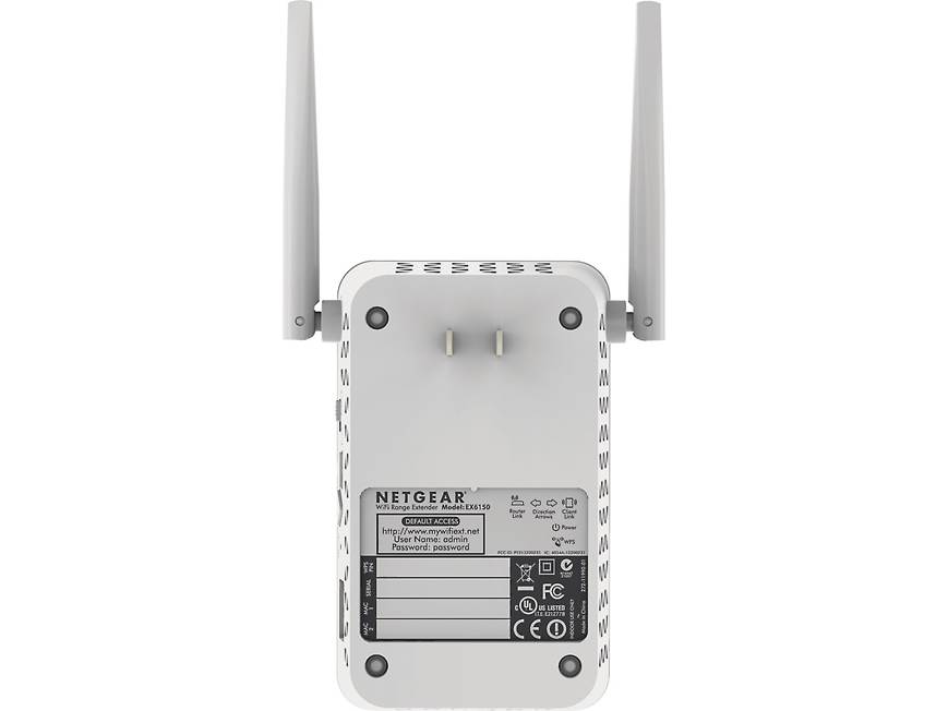 NETGEAR AC1200 Wi-Fi® Range Extender 802.11ac Dual Band Gigabit
