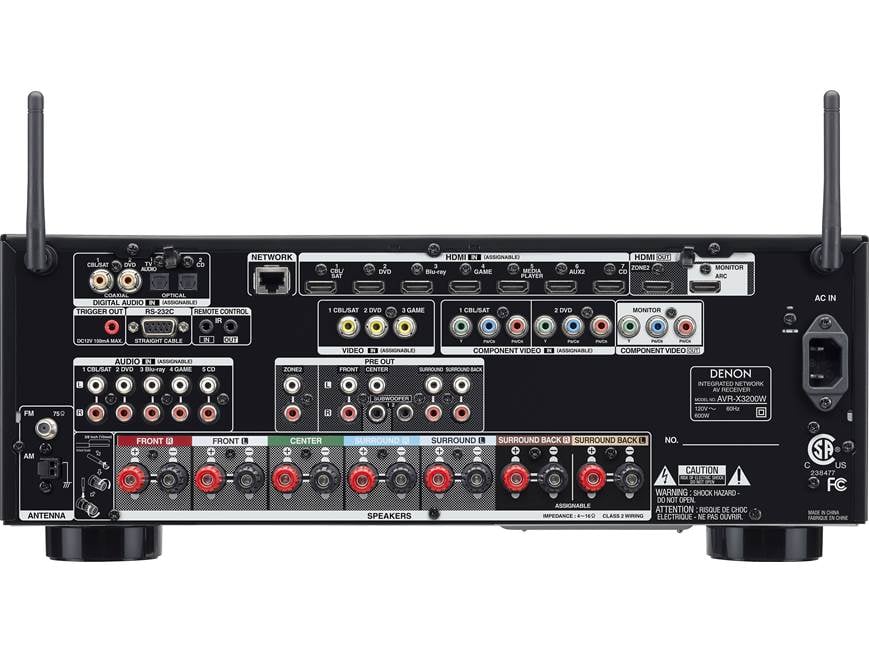 Denon AVR-X3200W IN-Command 7.2-channel home theater receiver with