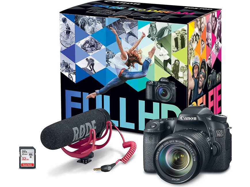Canon EOS 70D Video Creator Kit 20-megapixel digital SLR camera