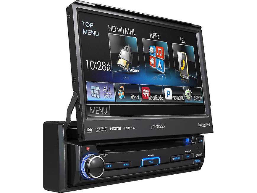 Kenwood KVT-7012BT DVD receiver at Crutchfield