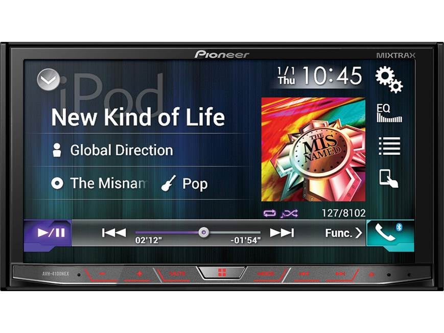 Pioneer AVH-4100NEX DVD receiver at Crutchfield