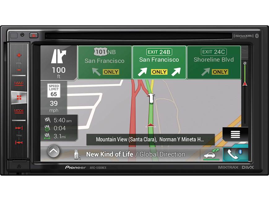 Pioneer AVIC-5100NEX Navigation receiver at Crutchfield