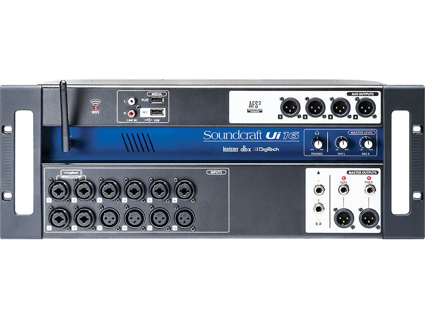 Soundcraft Ui16 16-channel remote-controlled digital mixer with