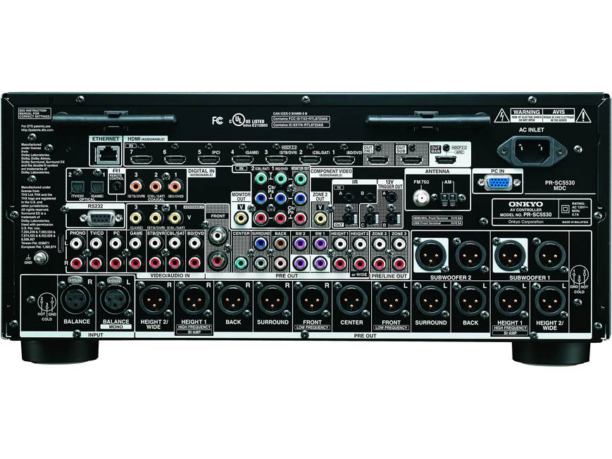 Onkyo PR-SC5530 Home theater preamp/processor with 11.2-channel