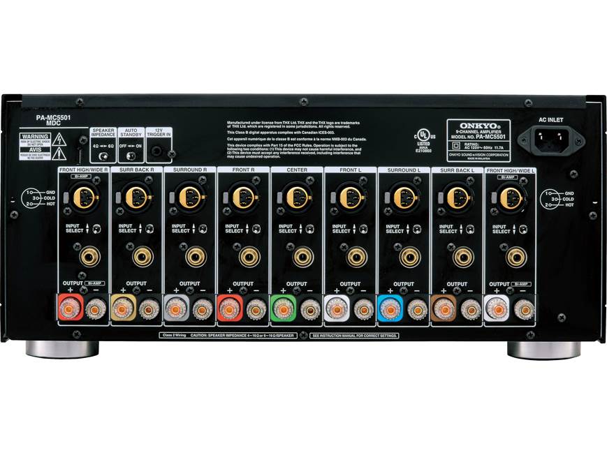 Onkyo PA-MC5501 9-channel power amplifier at Crutchfield