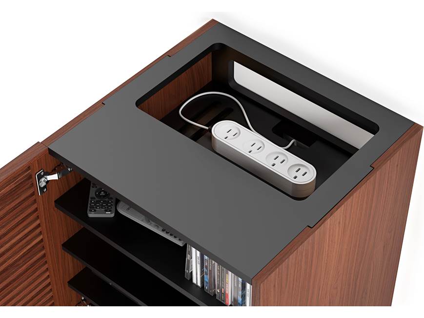 バンブーフロアトールランプ　ダークブラウン2台 BDI Corridor 8172 (Chocolate Stained Walnut) Audio tower
