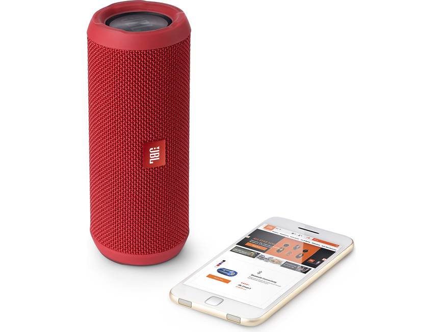 JBL Flip 3 (Red) Splash-proof portable Bluetooth® speaker (Red) at