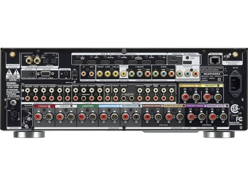 Marantz SR6010 7.2-channel home theater receiver with Wi-Fi