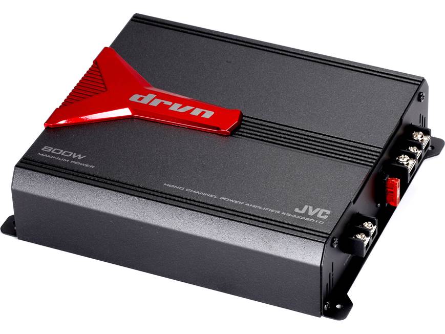 JVC KS-AX3201D DRVN Series mono sub amplifier — 400 watts RMS x 1