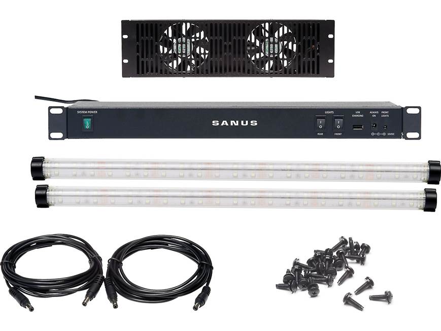 Sanus Rack Fan Sanus Rack Kit 1 Power supply, lights, and fan for Sanus component rack ...