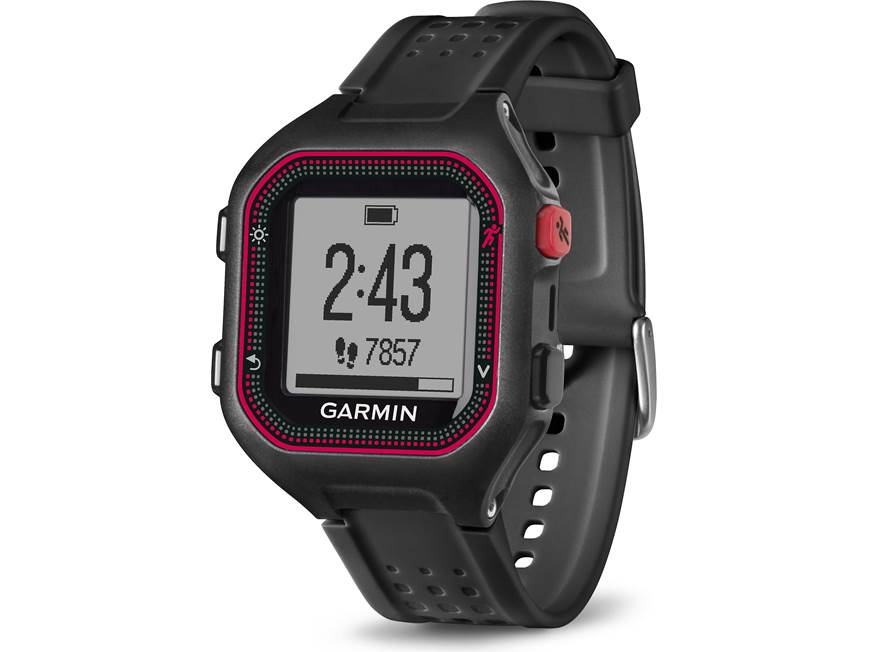Garmin Forerunner 25 (Black/Red - Large) GPS running watch (Black