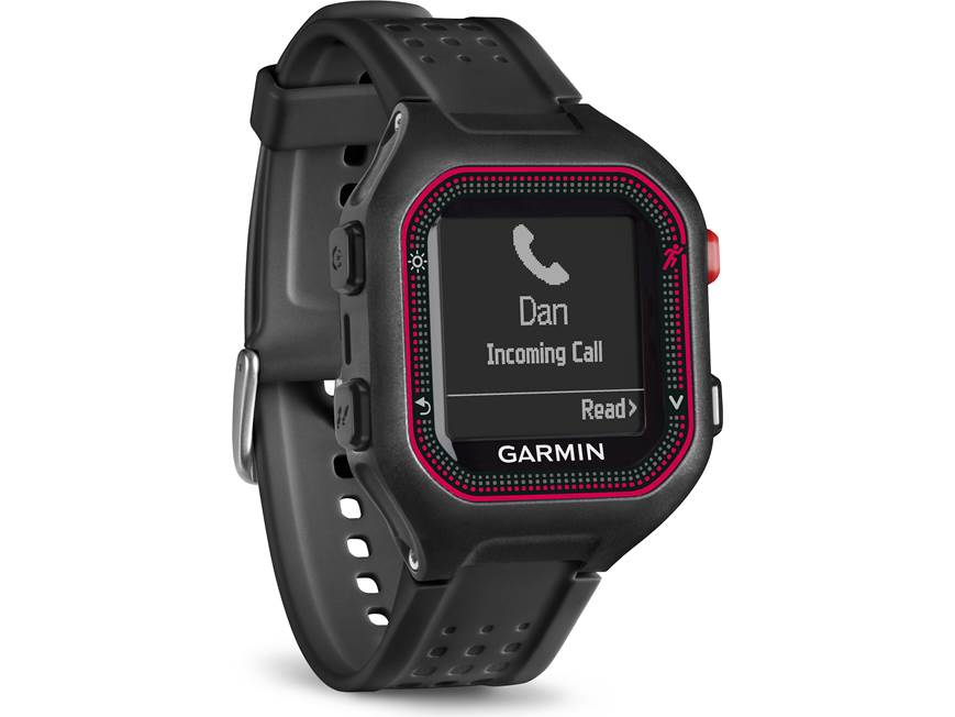 Garmin Forerunner 25 (Black/Red - Large) GPS running watch (Black
