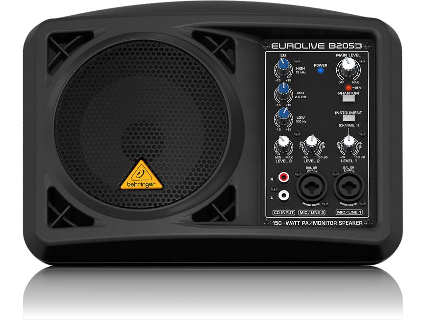 Behringer B205D — 150W peak Compact powered PA speaker/personal