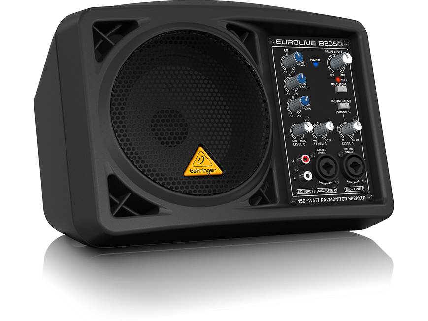 BEHRINGER EUROLIVE B205D 150W PAスピーカー Behringer B205D — 150W peak Compact powered PA speaker/personal