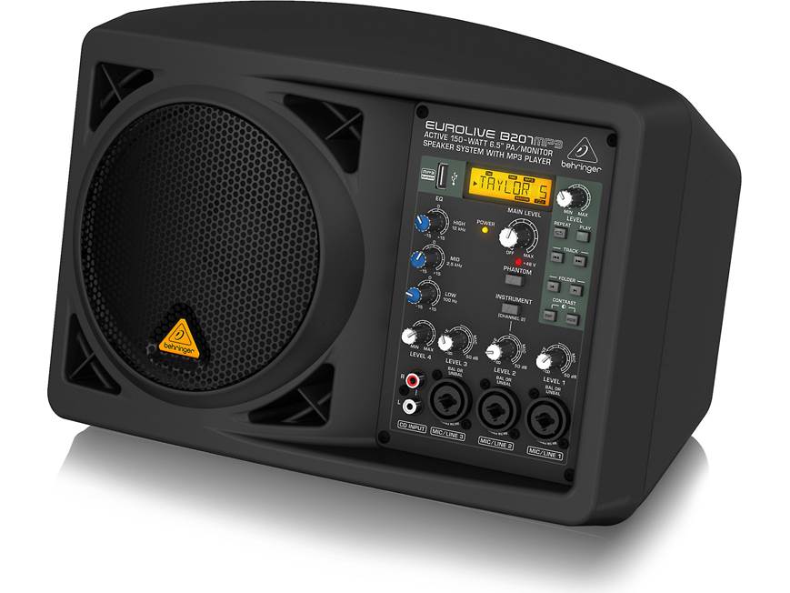Behringer B207MP3 Compact powered PA speaker/personal monitor