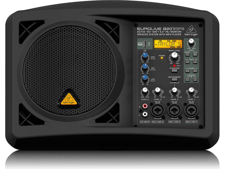 Behringer B207MP3 Compact powered PA speaker/personal monitor