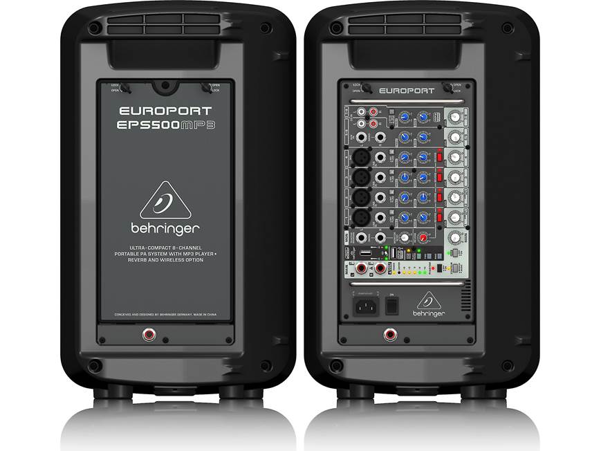 Behringer EPS500MP3 Portable 8-channel PA system with built-in MP3