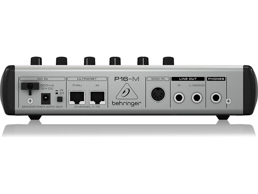 Behringer Powerplay P16-M 16-channel personal monitoring mixer at