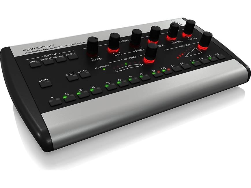 Behringer Powerplay P16-M 16-channel personal monitoring mixer at