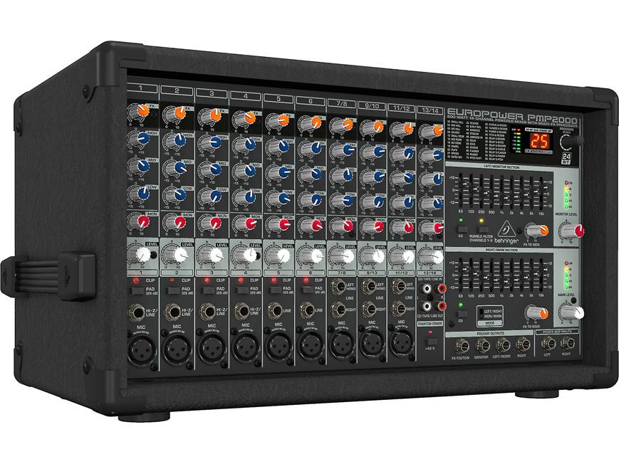Behringer PMP2000 14-channel powered mixer with effects processor