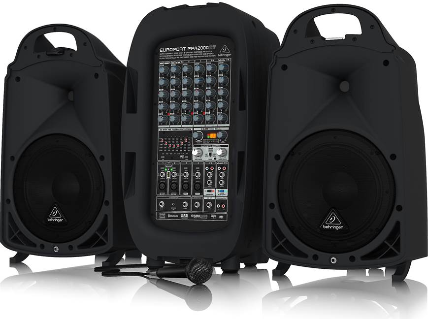 Behringer PPA2000BT Portable 8-channel PA system at Crutchfield