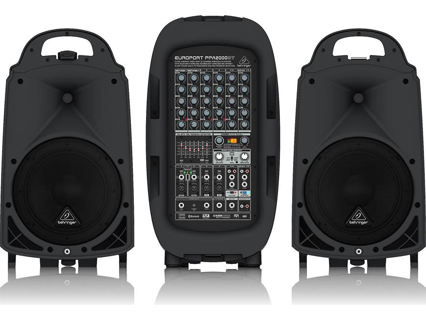 Behringer PPA2000BT Portable 8-channel PA system at Crutchfield