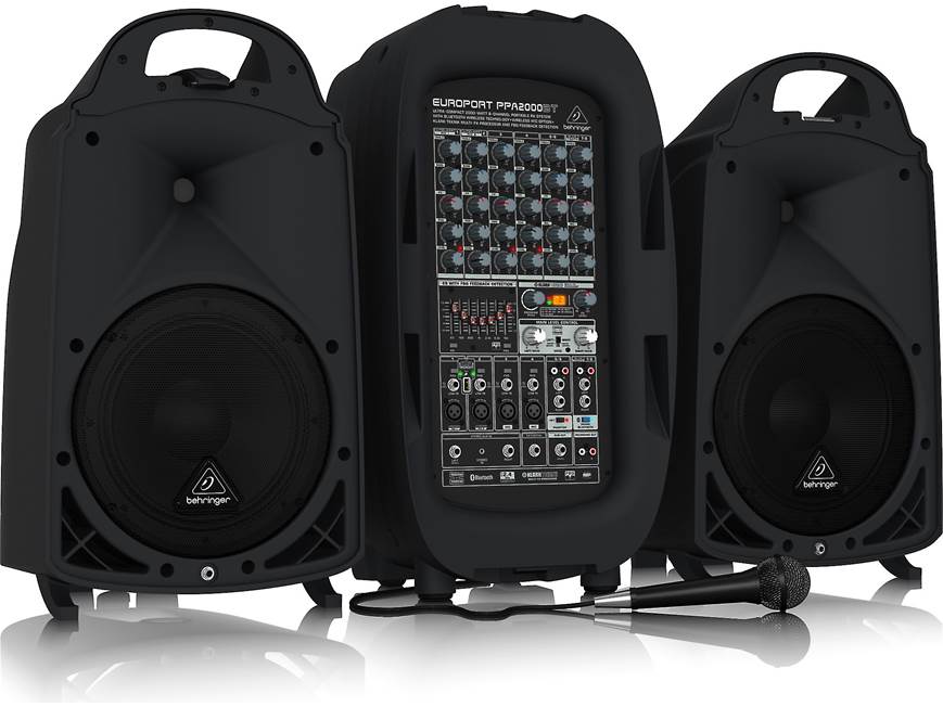 Behringer PPA2000BT Portable 8-channel PA system at Crutchfield