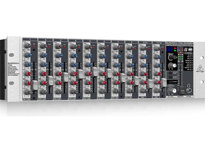 Behringer Eurorack Pro RX1202FX Rack-mount 12-channel mixer with