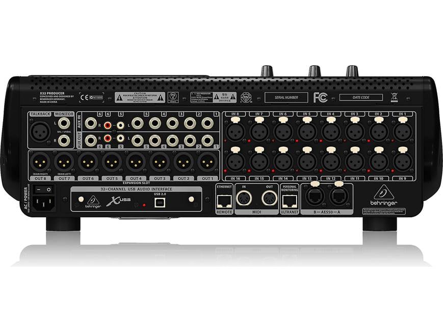 Behringer X32 PRODUCER 16-channel digital mixer at Crutchfield