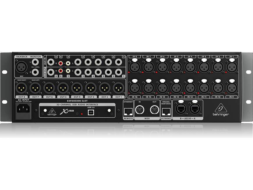 Behringer X32 RACK Rack-mount 16-channel digital mixer at Crutchfield