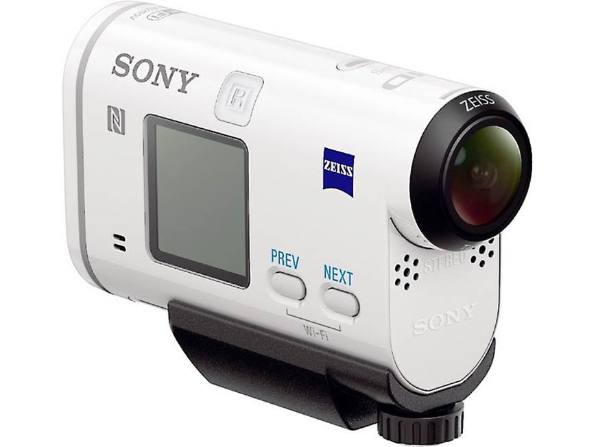 Sony HDR-AS200VR HD action cam with Live View remote at Crutchfield