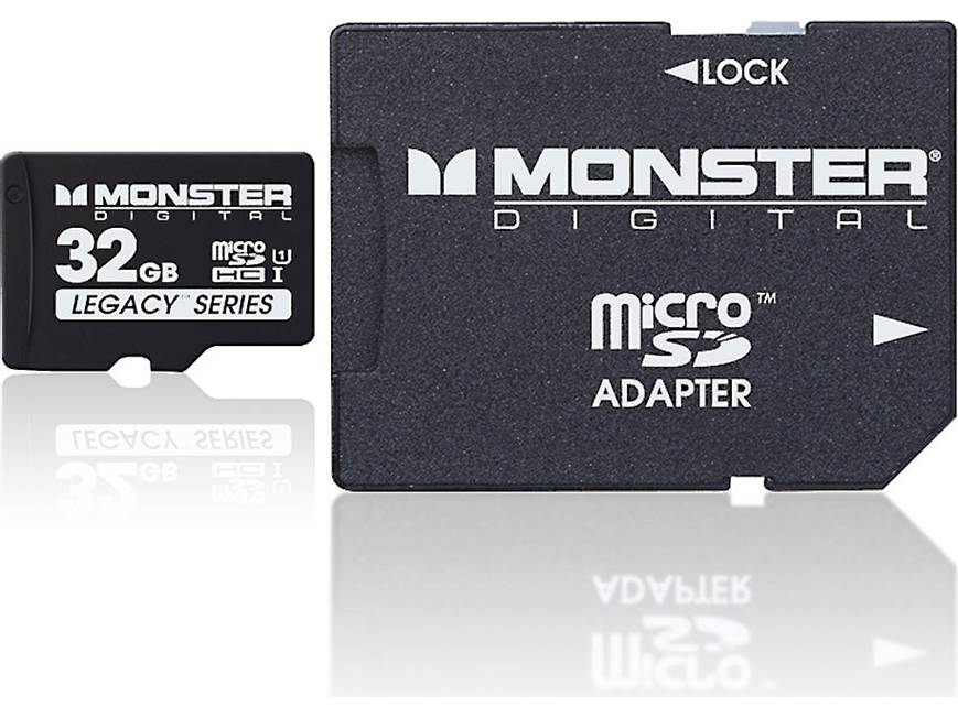 Monster microSDHC Memory Card (32 GB) Class 10, Legacy Series (32