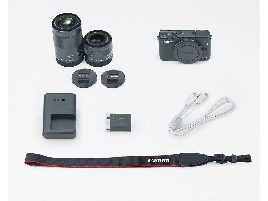Canon EOS M10 Two Lens Kit 18-megapixel mirrorless camera with 15
