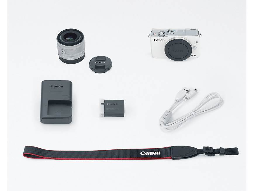 Canon EOS M10 Kit (White) 18-megapixel mirrorless camera with 15