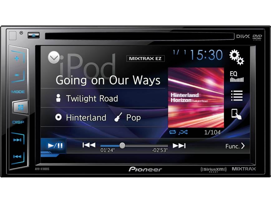 Pioneer AVH-X1800S DVD receiver at Crutchfield