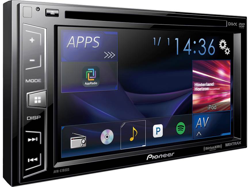 Pioneer AVH-X1800S DVD receiver at Crutchfield