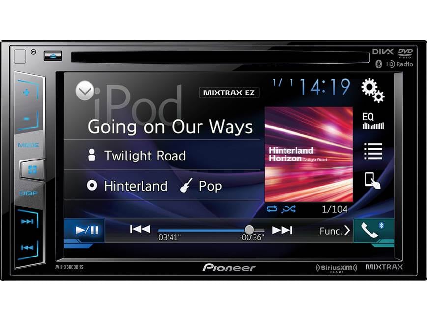 Pioneer AVH-X3800BHS DVD receiver at Crutchfield