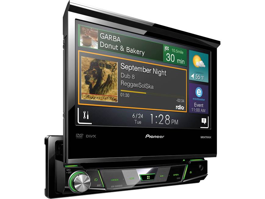 Pioneer AVH-X6800DVD DVD receiver at Crutchfield