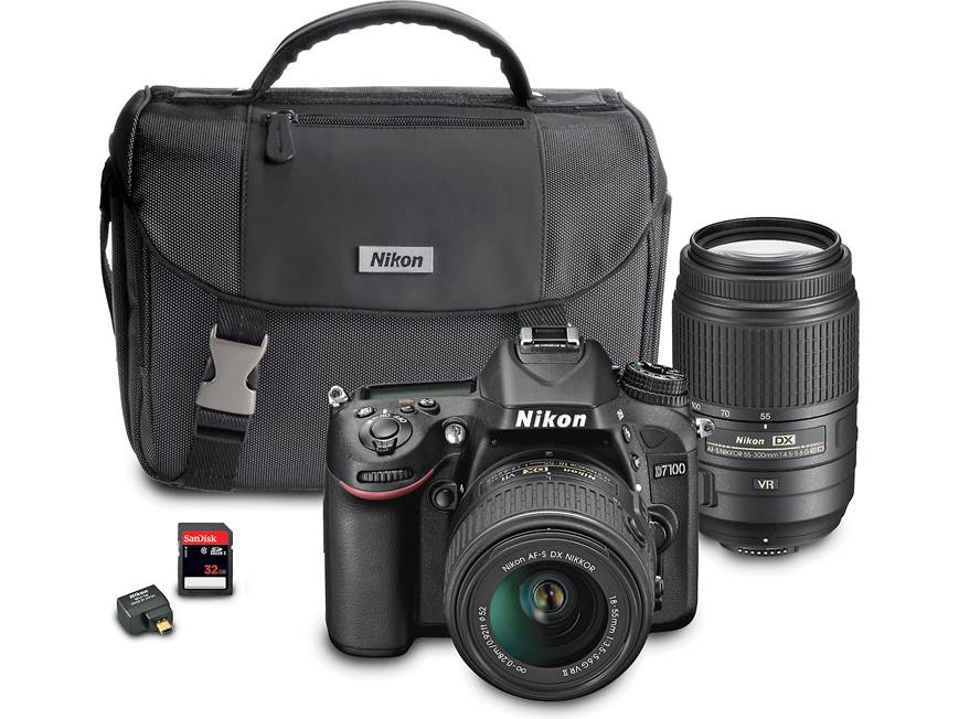 Nikon D7100 Two Zoom Lens Bundle 24.1-megapixel digital SLR camera