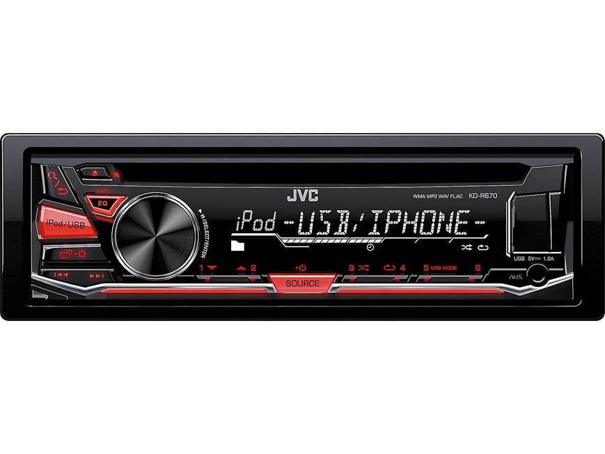 JVC KD-R670 CD receiver at Crutchfield