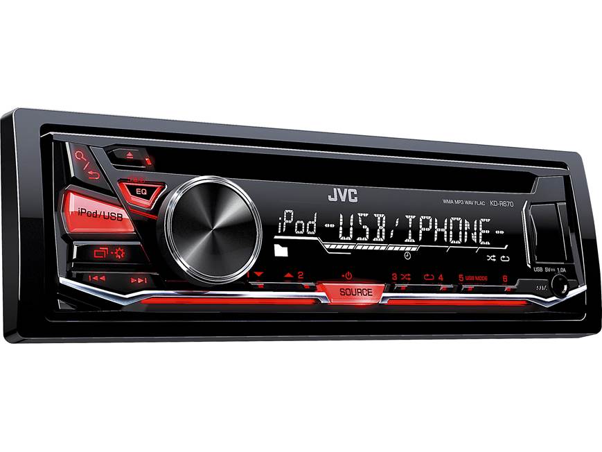 JVC KD-R670 CD receiver at Crutchfield
