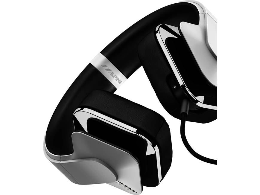 Alpine SV-H300U (White) Over-ear headphones with bass transducers