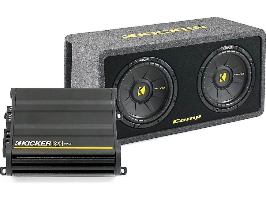 Kicker 600-watt Bass Package Includes 12CX600.1 amplifier and