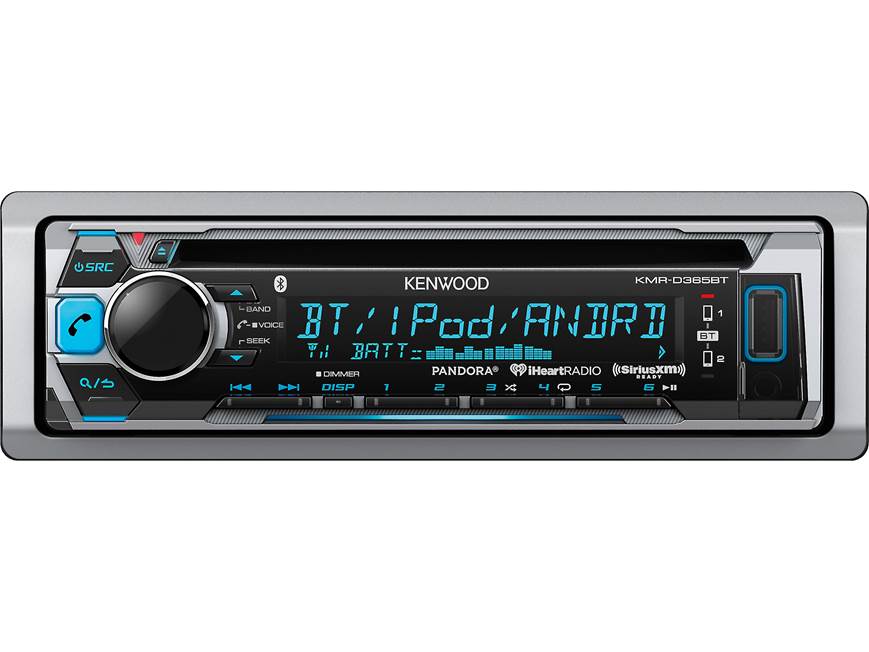 Kenwood KMR-D365BT Marine CD receiver with Bluetooth® at Crutchfield